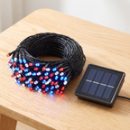 Pack 3 Luces Navideñas Solares 10 m - vista 5 - Iron Oak Chile