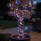 Pack 3 Luces Navideñas Solares 10 m - vista 4 - Iron Oak Chile