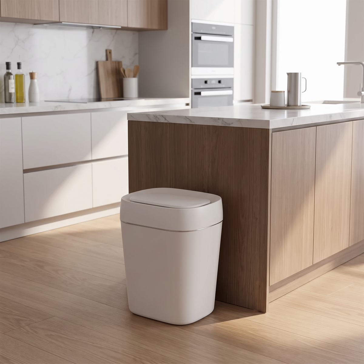 Basurero Automático con Sensor 14 L - vista 2 - Iron Oak Chile