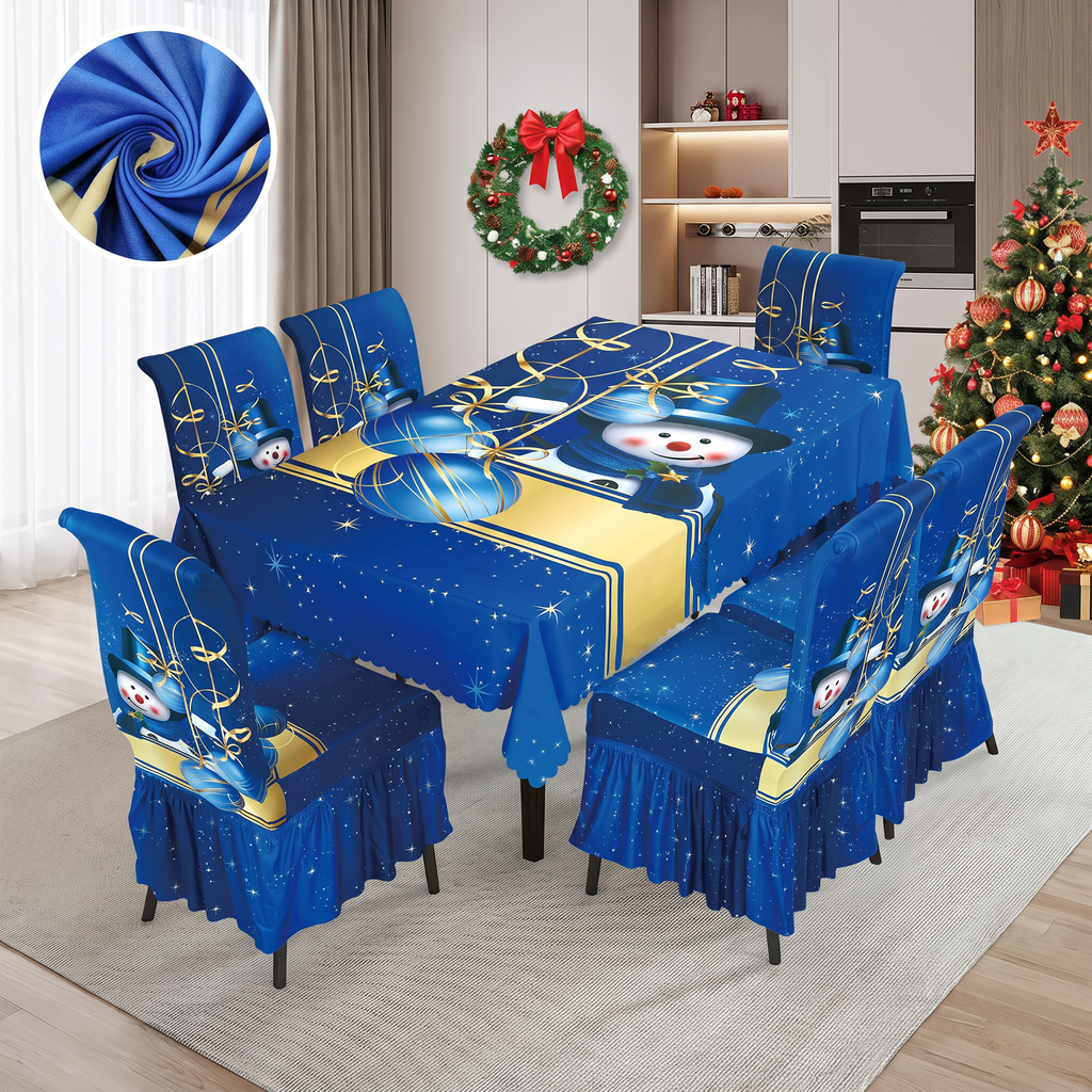Set Navideño Mantel y 6 Fundas de Silla - vista 3 - Iron Oak Chile