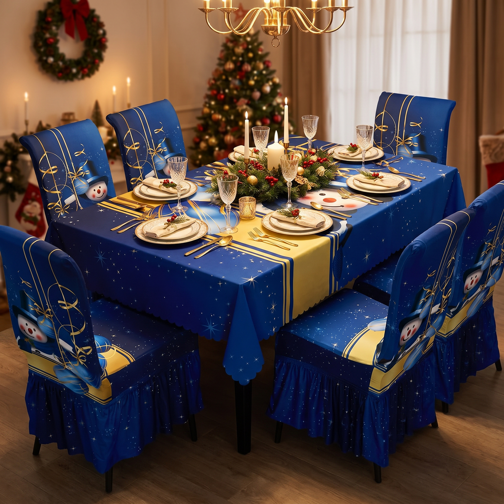 Set Navideño Mantel y 6 Fundas de Silla - vista 5 - Iron Oak Chile