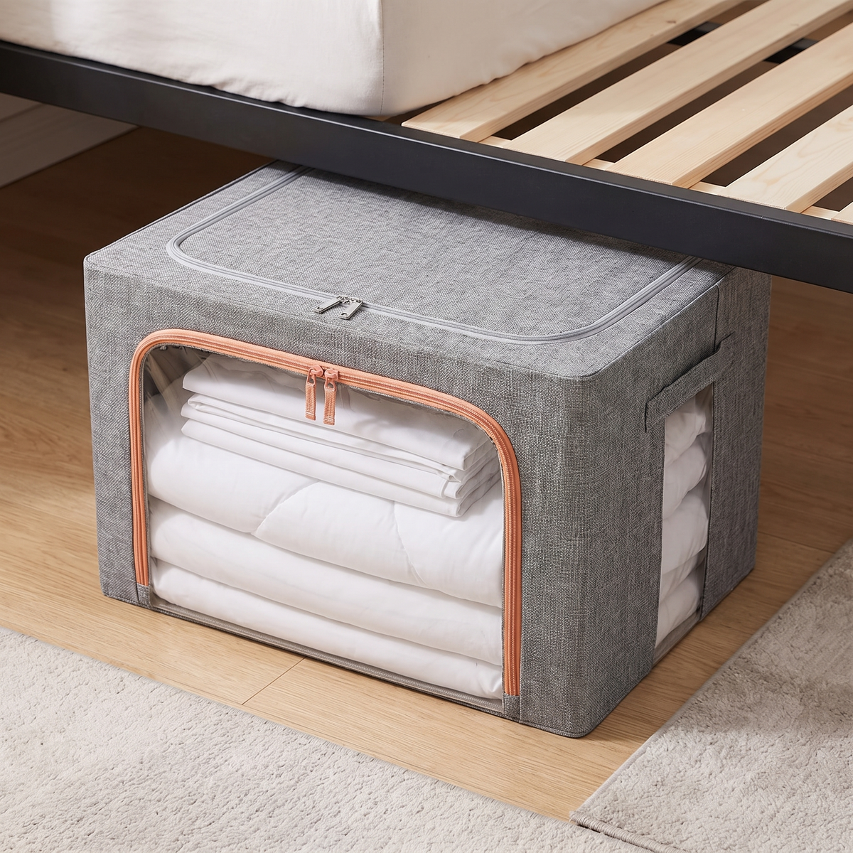 Caja Organizadora de Tela con Ventana - vista 5 - Iron Oak Chile