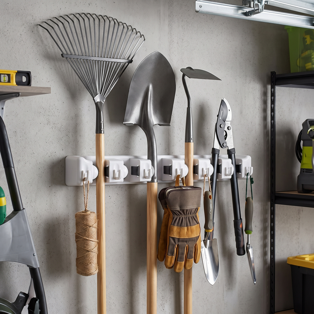 Organizador de Pared para Escobas y Traperos - vista 5 - Iron Oak Chile