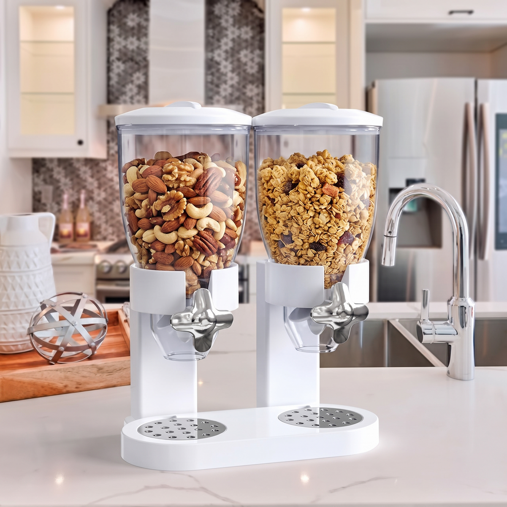 Dispensador Doble de Cereales - vista 4 - Iron Oak Chile