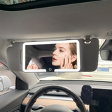Espejo de Maquillaje con Luz LED para Auto | Retócate donde estés