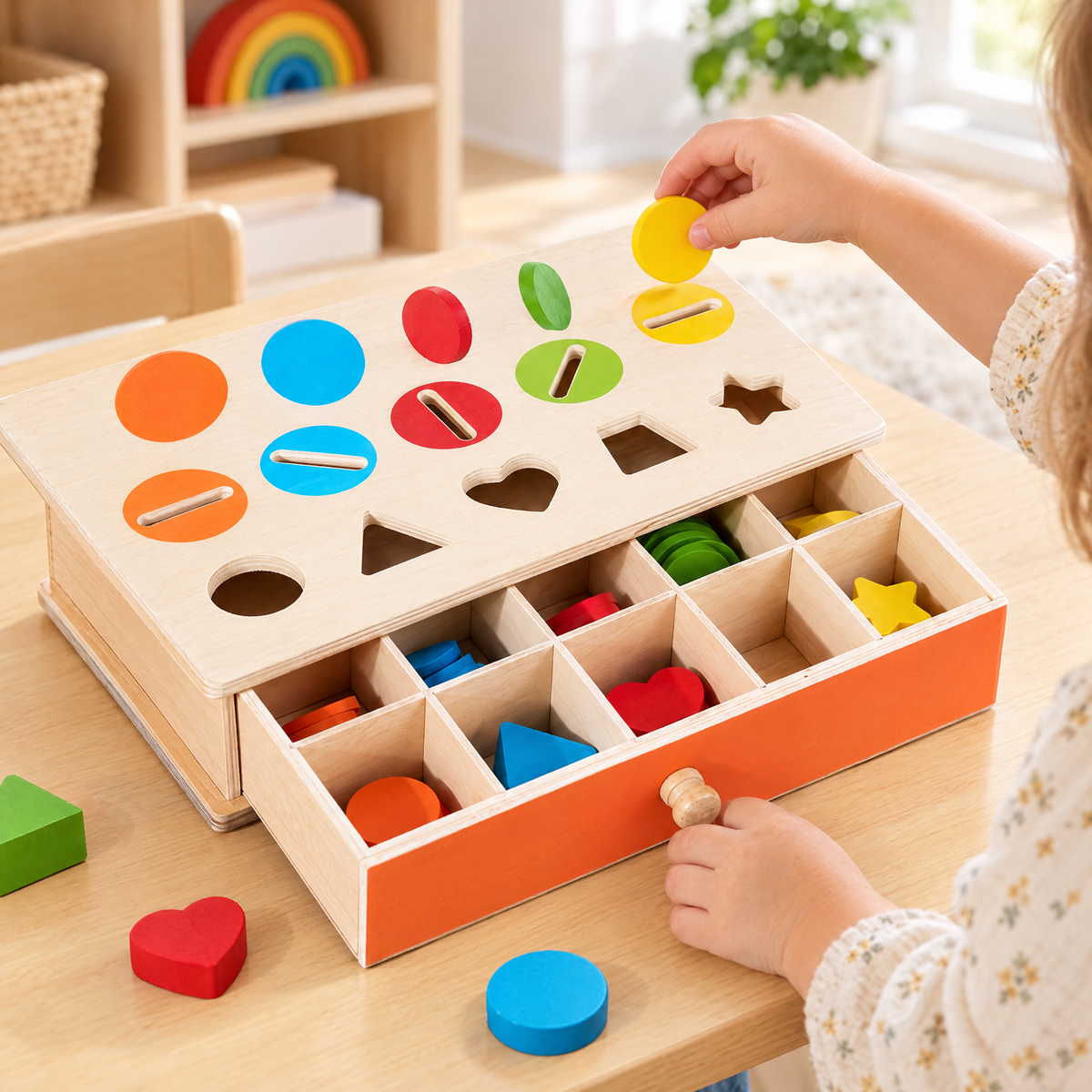 Caja Montessori de Formas y Colores - vista 5 - Iron Oak Chile