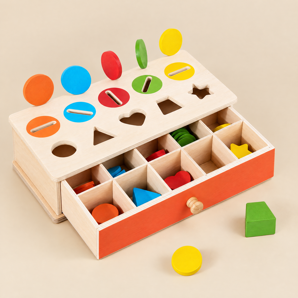 Caja Montessori de Formas y Colores - vista 4 - Iron Oak Chile