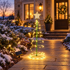Árbol Navideño Solar Espiral - vista 5 - Iron Oak Chile