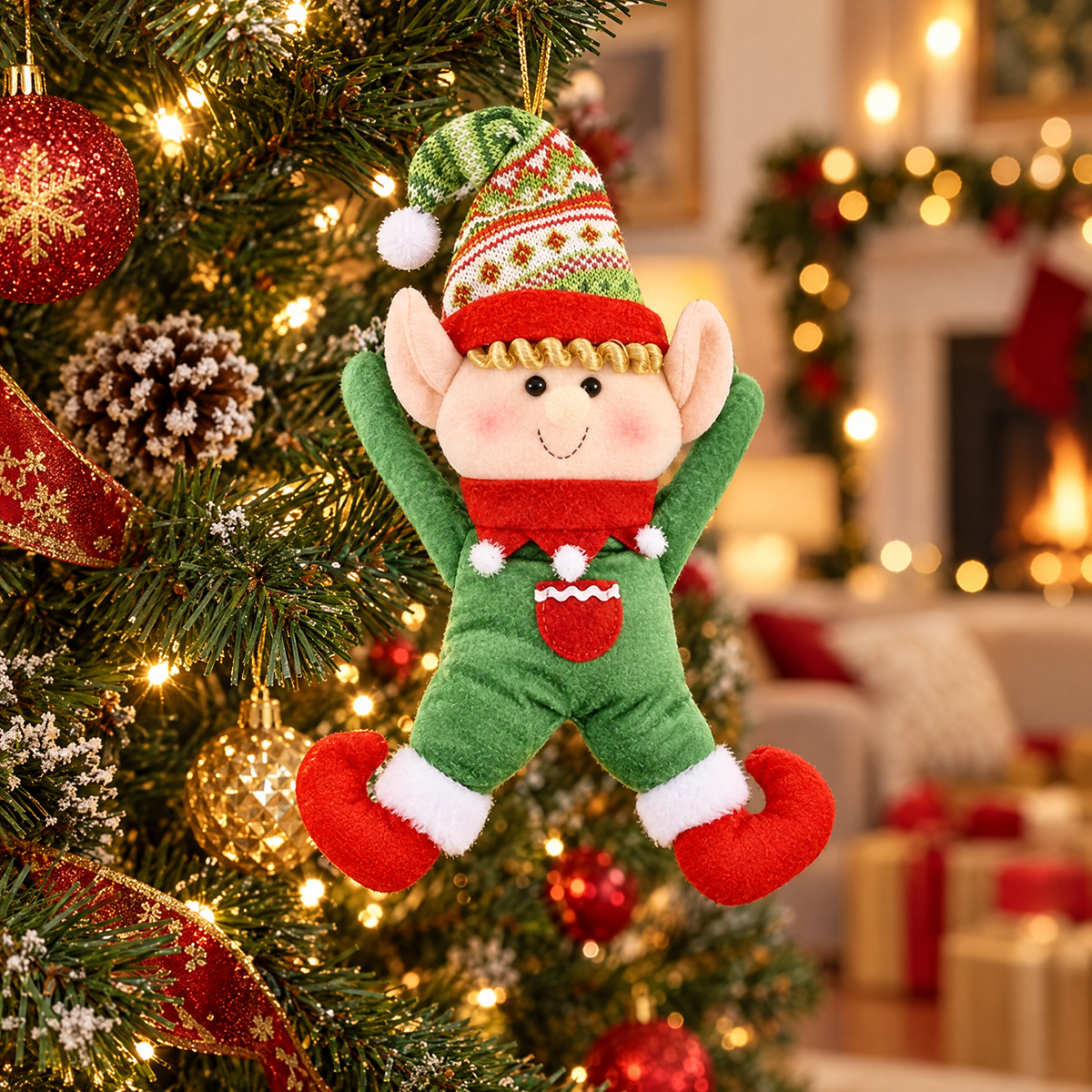 Elfos Navideños Colgantes - vista 5 - Iron Oak Chile