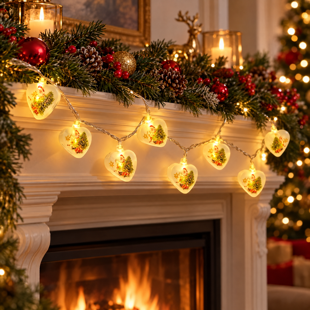 Guirnalda LED con Figuras Navideñas - vista 5 - Iron Oak Chile
