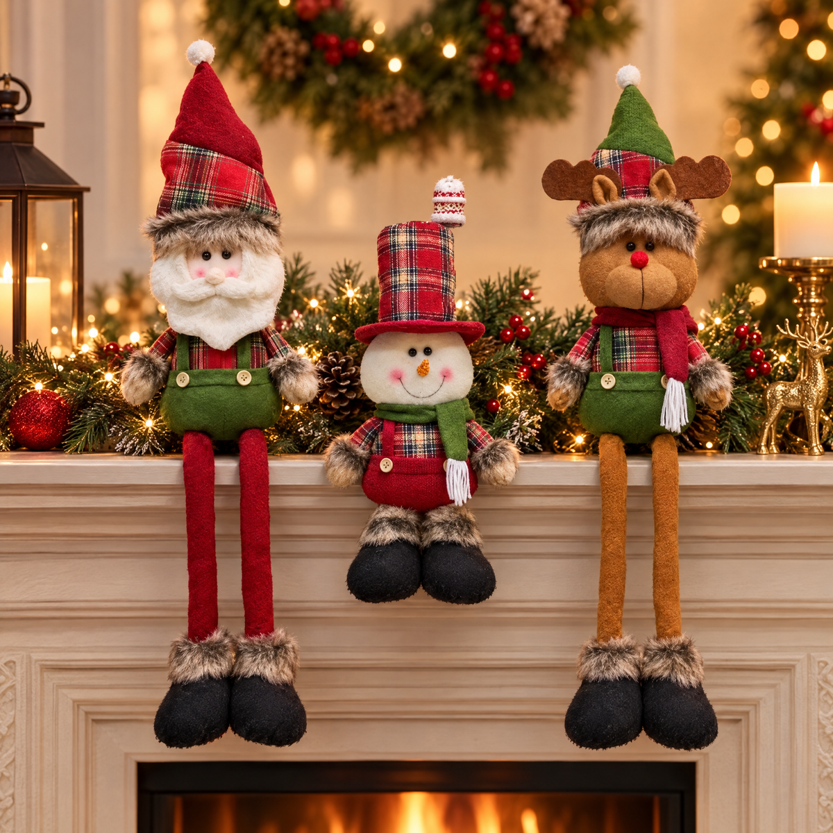 Muñecos Navideños Piernas Largas - vista 5 - Iron Oak Chile