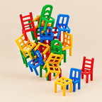 Juego de Equilibrio Sillas Apilables - estudio - Iron Oak Chile