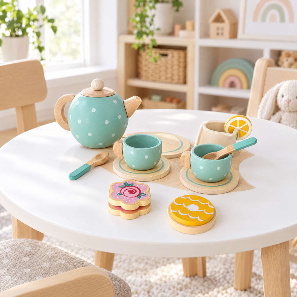 Juego de Té y Postres de Madera, Juego de Roles - foto 5