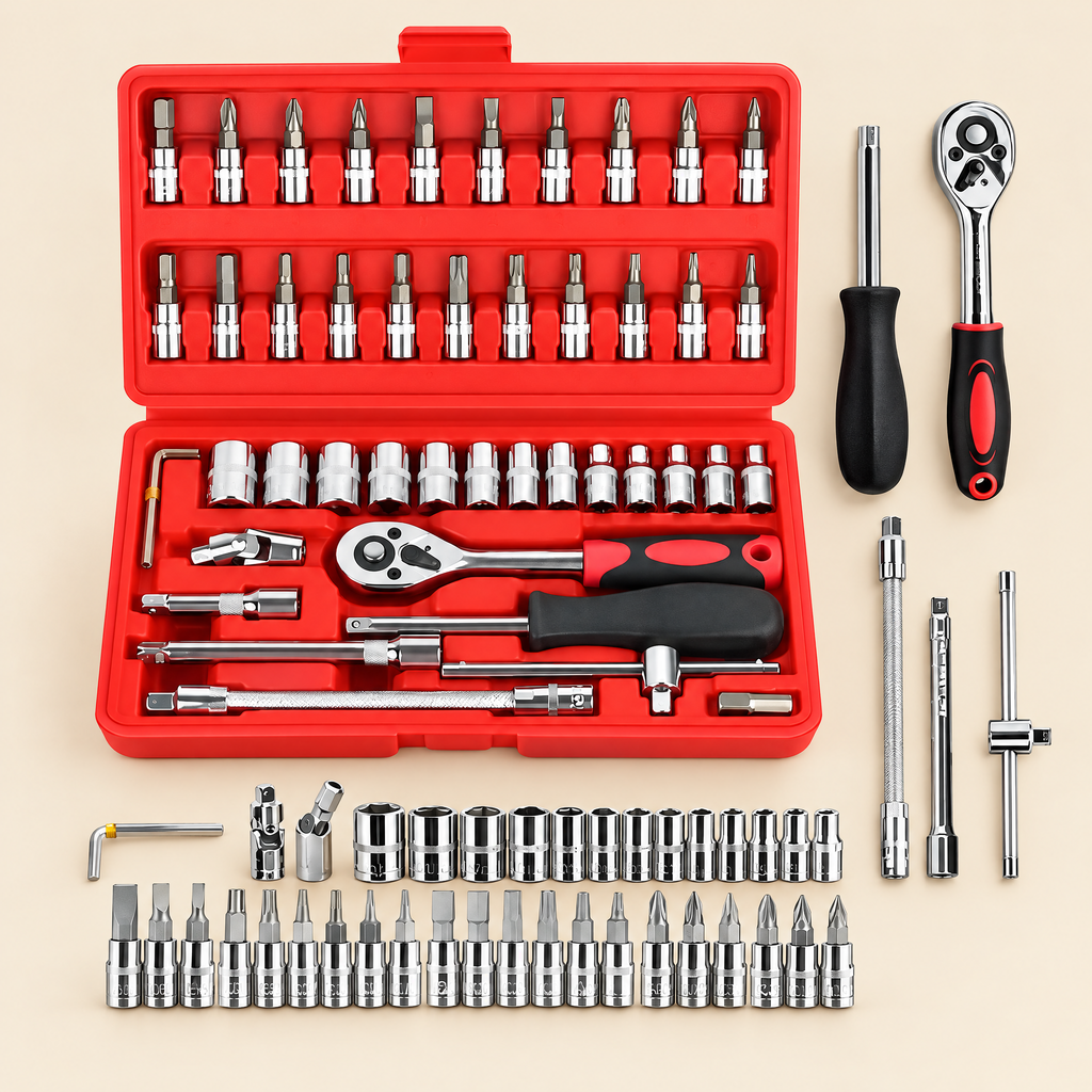 Kit de Herramientas 46 Piezas, Dados y Puntas - foto 2