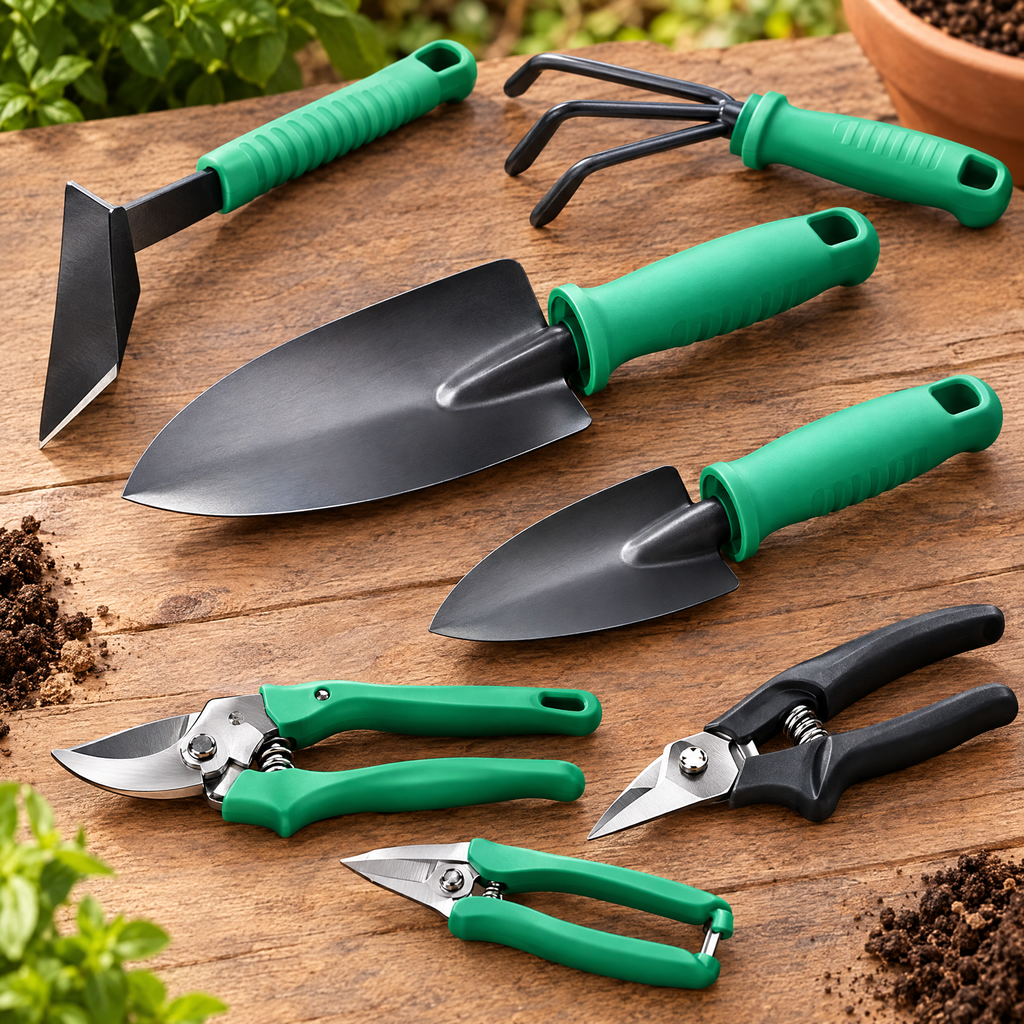 Kit de Jardinería de Acero, Rastrillo y Tijera - foto 5