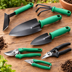 Kit de Jardinería de Acero, Rastrillo y Tijera - foto 5