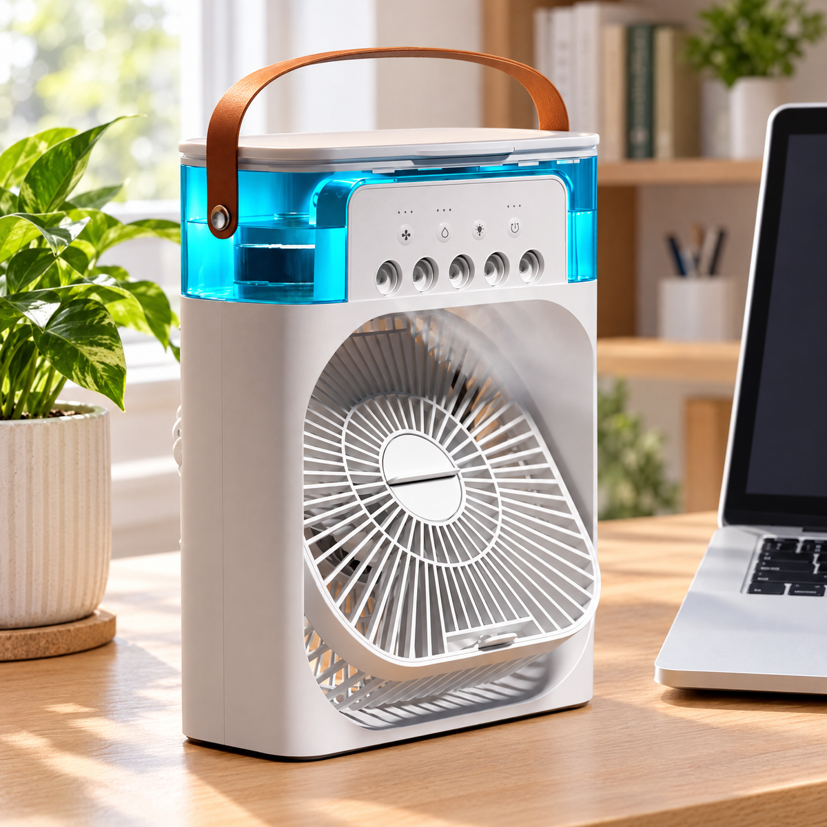 Mini Climatizador Portátil con Humidificador, Frescura personal - foto 4