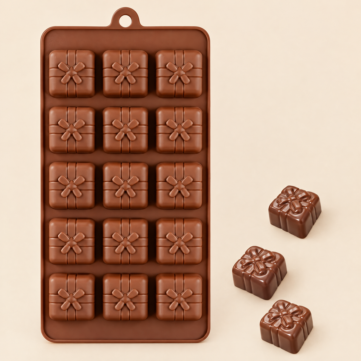 Molde Chocolates Caja de Regalo 15 Espacios - foto 4