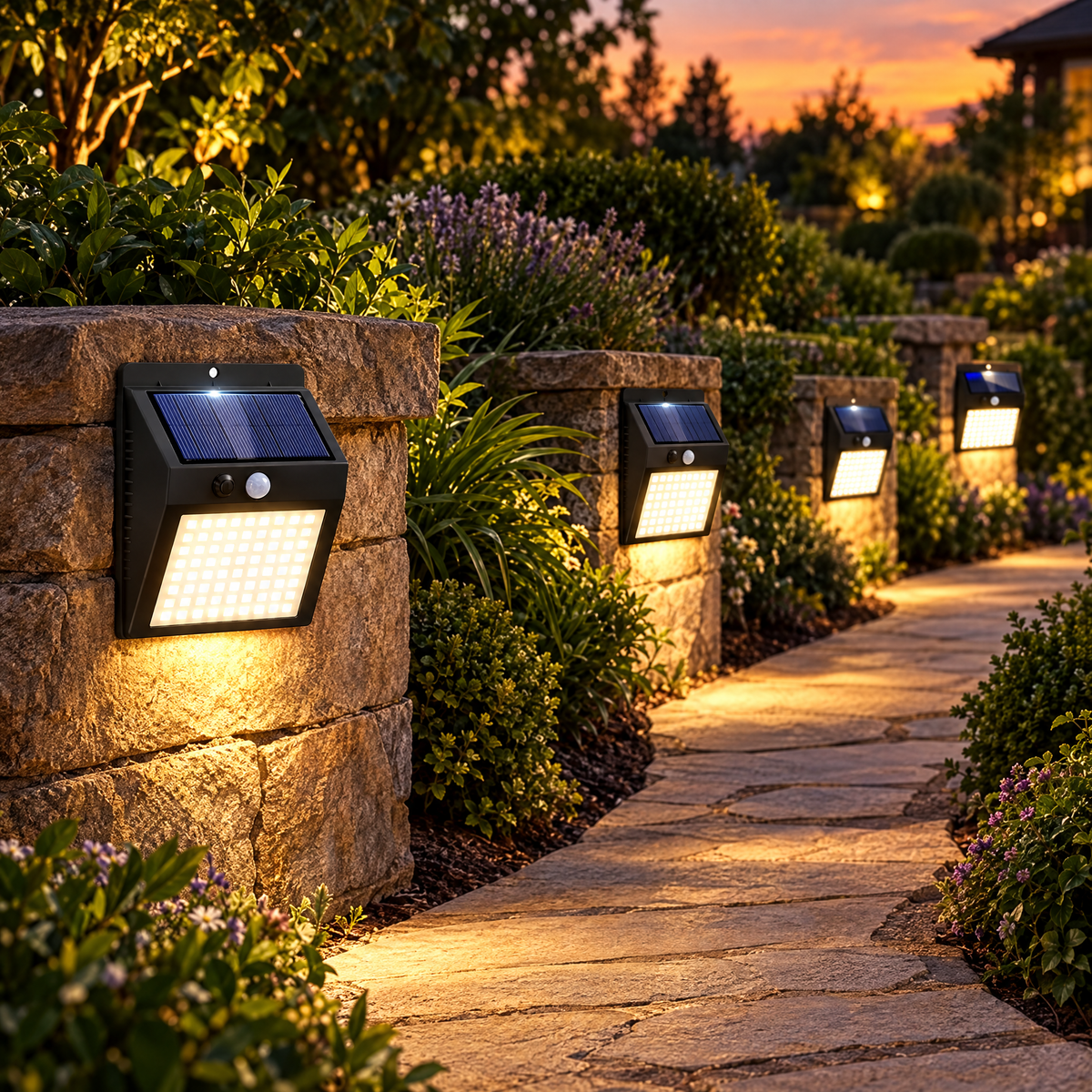 Pack 4 Focos Solares LED para Exterior, Sin Cables - foto 4