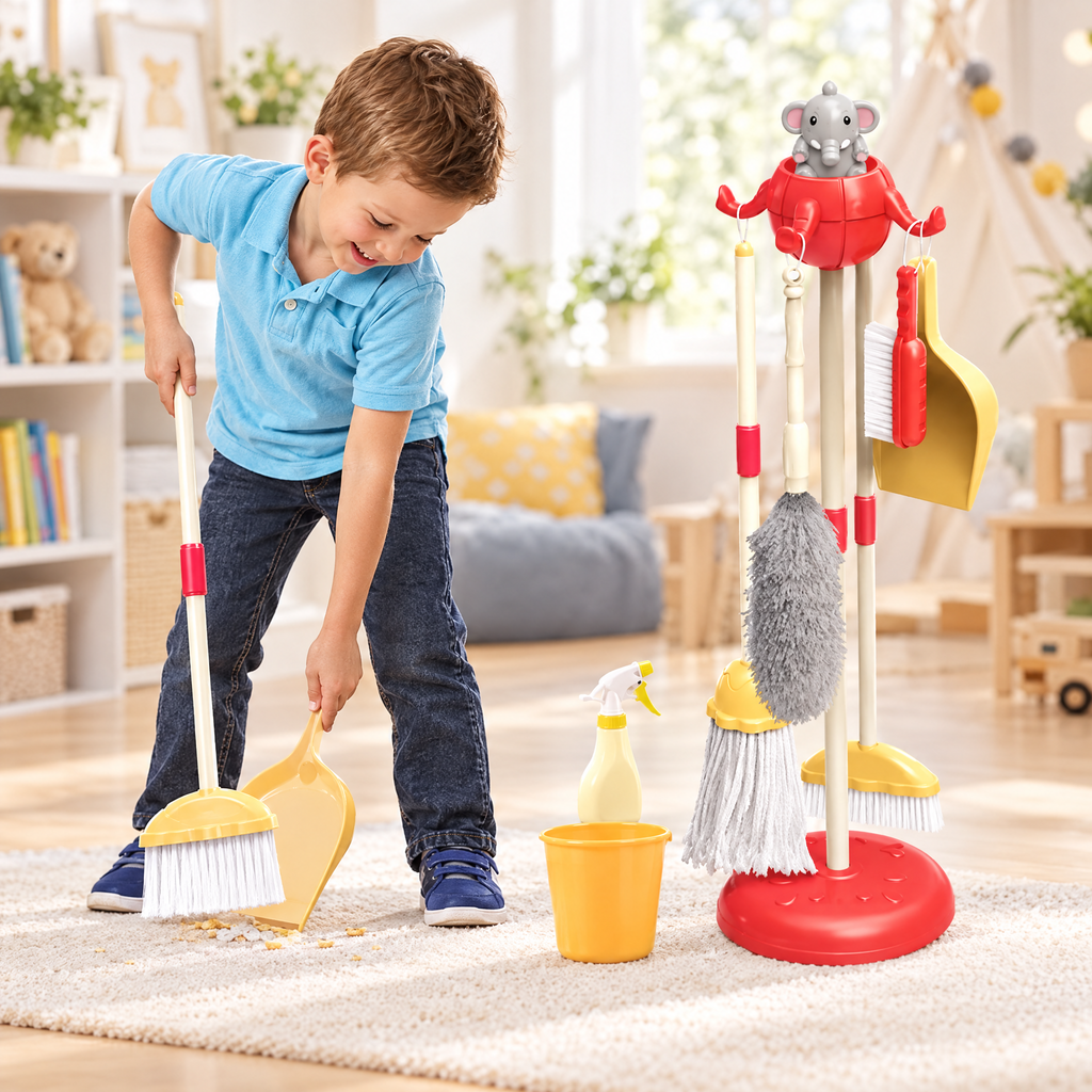 Set de Aseo Infantil 8 Piezas, Juego de Limpieza - foto 4