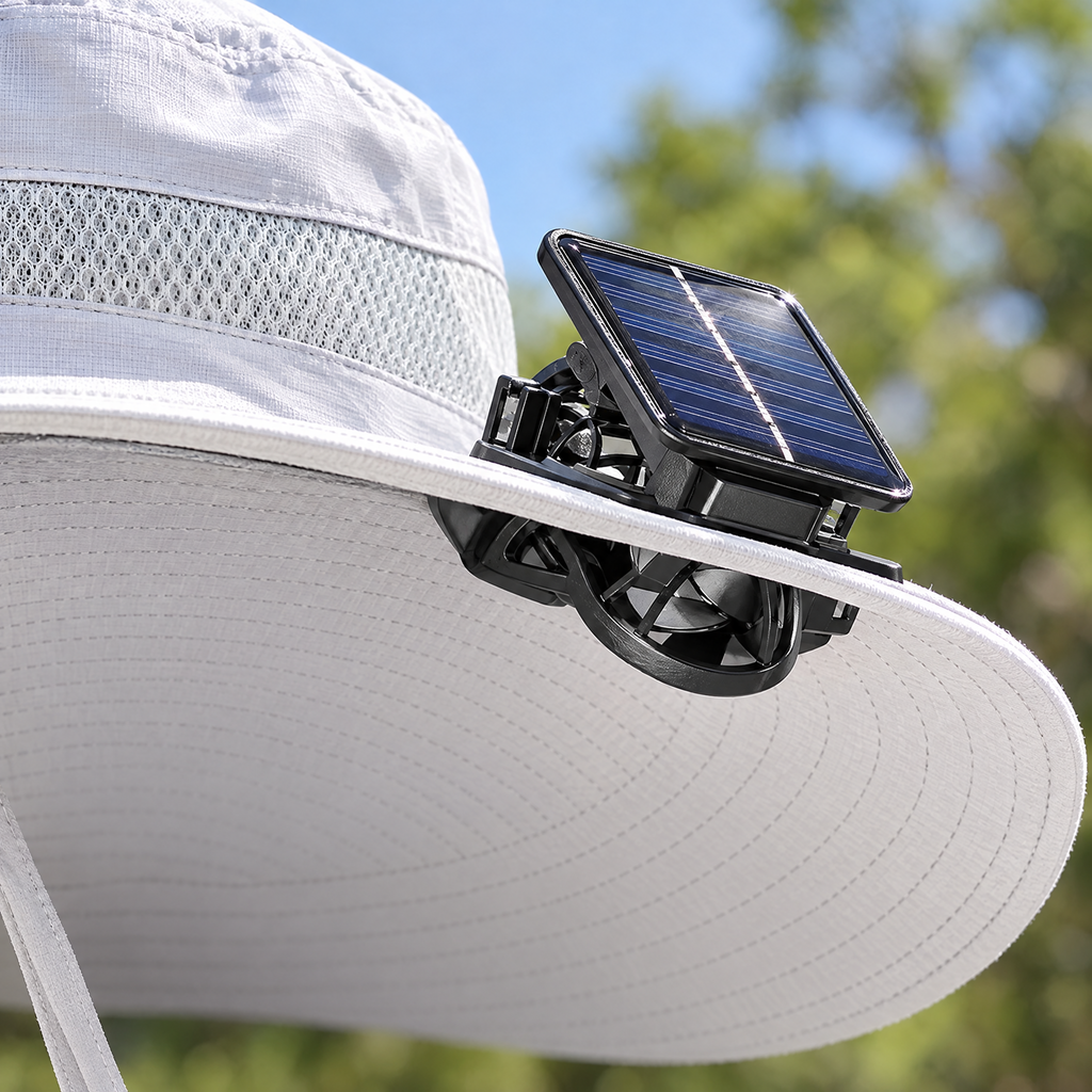 Sombrero con Ventilador Solar, Fresco bajo el sol - foto 5
