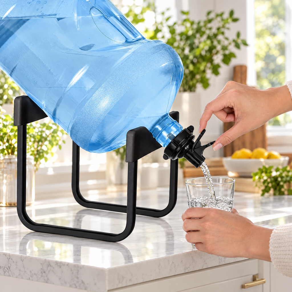 Soporte para Bidón de Agua con Llave, Sirve sin levantar peso - foto 4