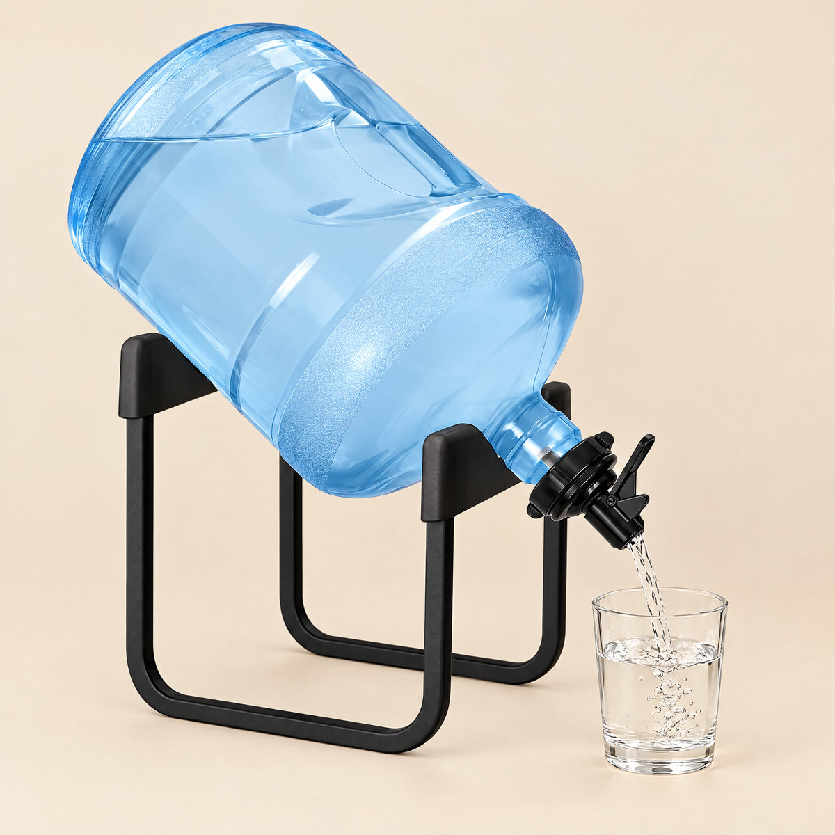 Soporte para Bidón de Agua con Llave, Sirve sin levantar peso - foto 2