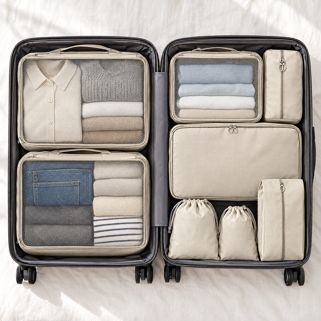 Set organizador de maletas 9 piezas