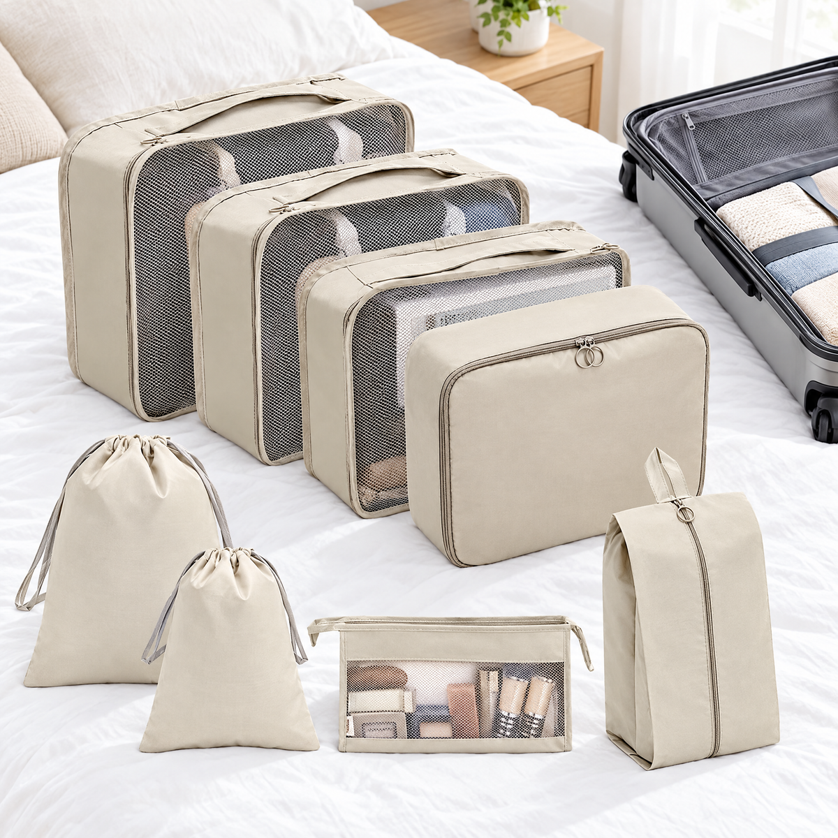 Set organizador de maletas 9 piezas