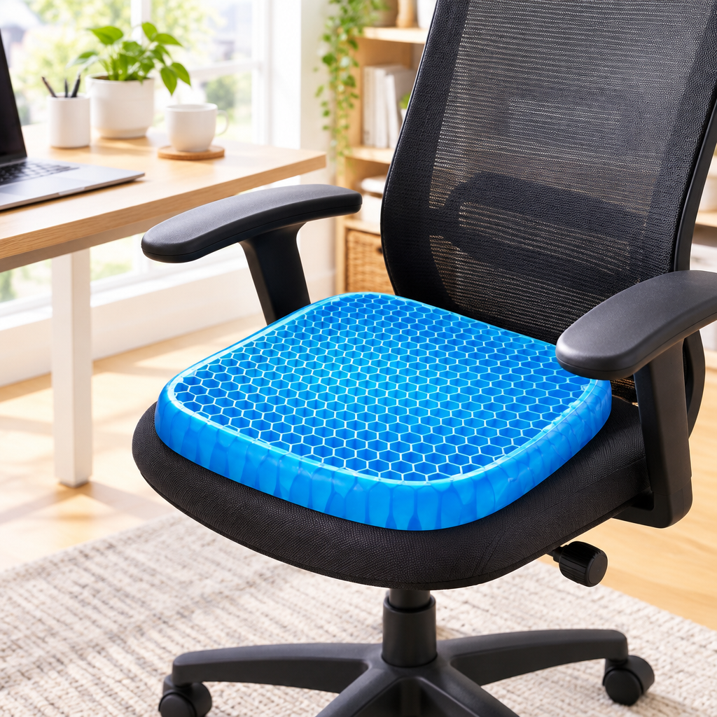 Cojín de Gel Ergonómico para Asiento