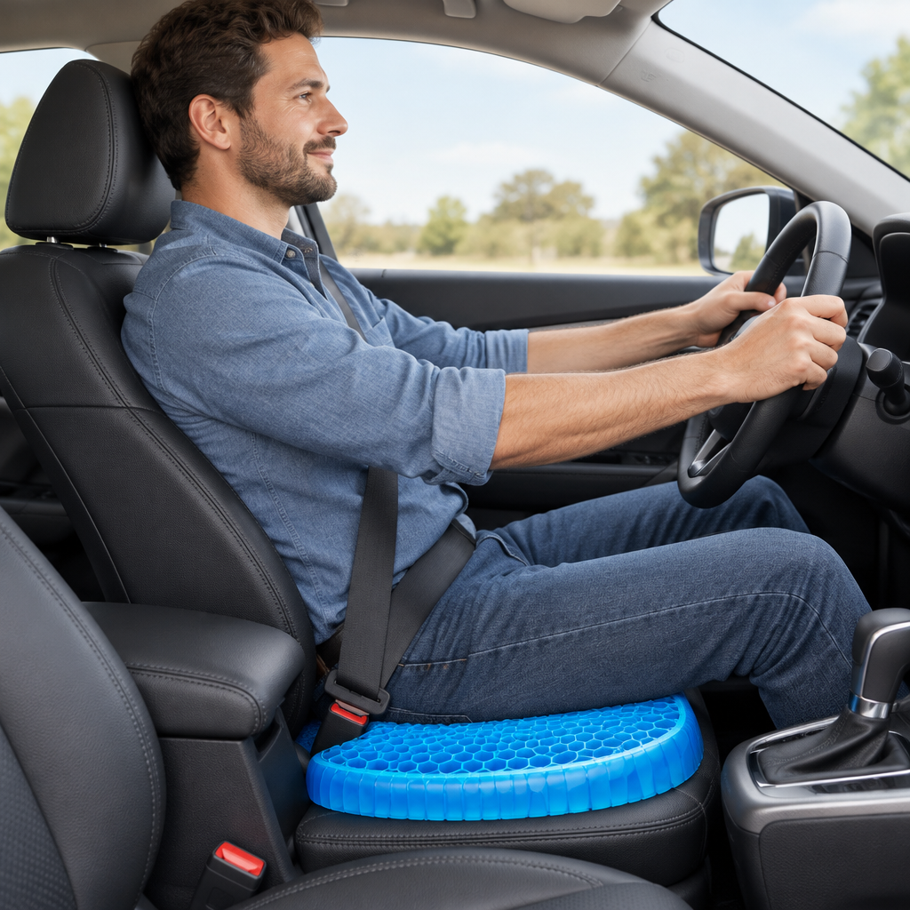 Cojín de Gel Ergonómico para Asiento