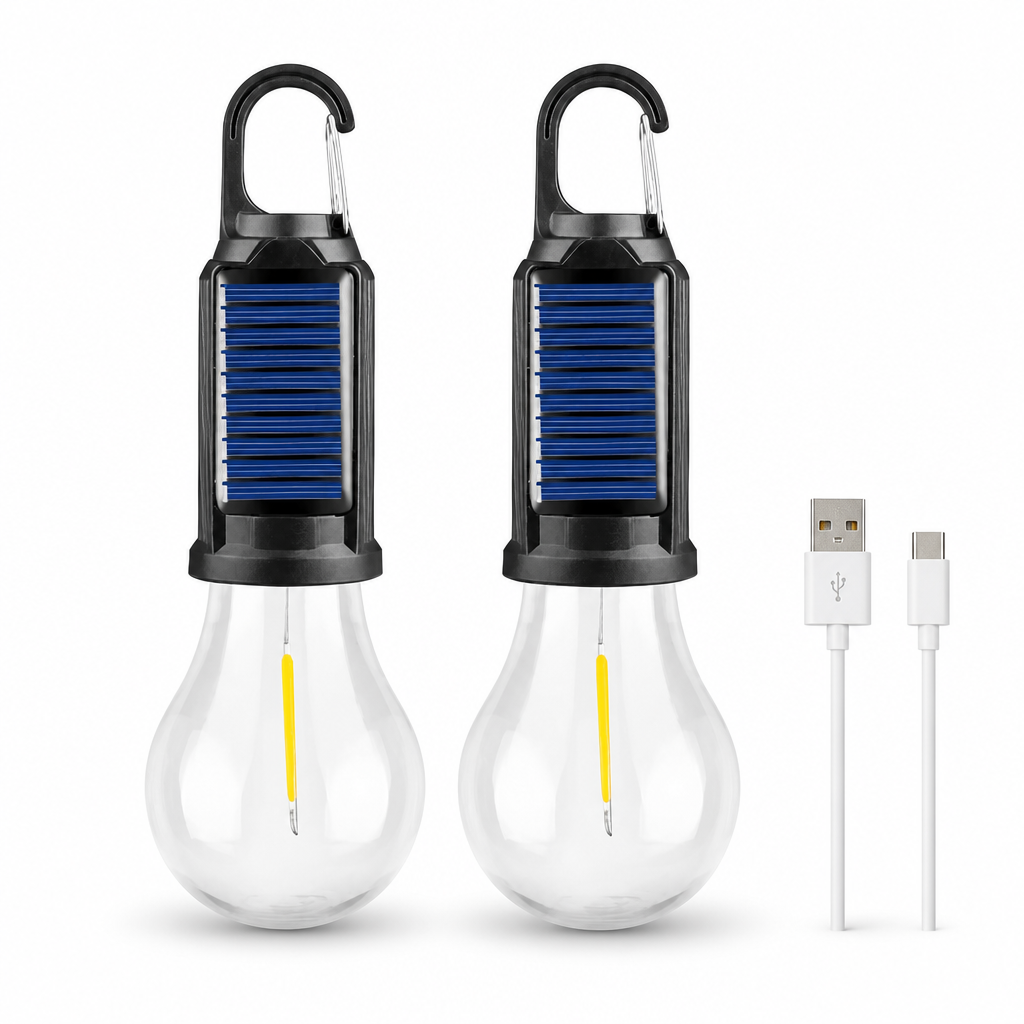 Ampolleta Solar de Camping Pack x2 - foto 1