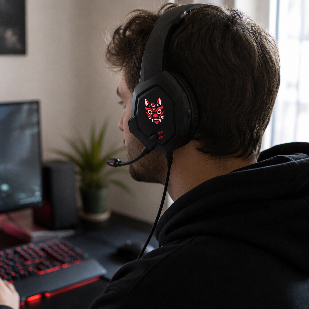 Audífonos Gamer iMice con Micrófono y Luz RGB - foto 3