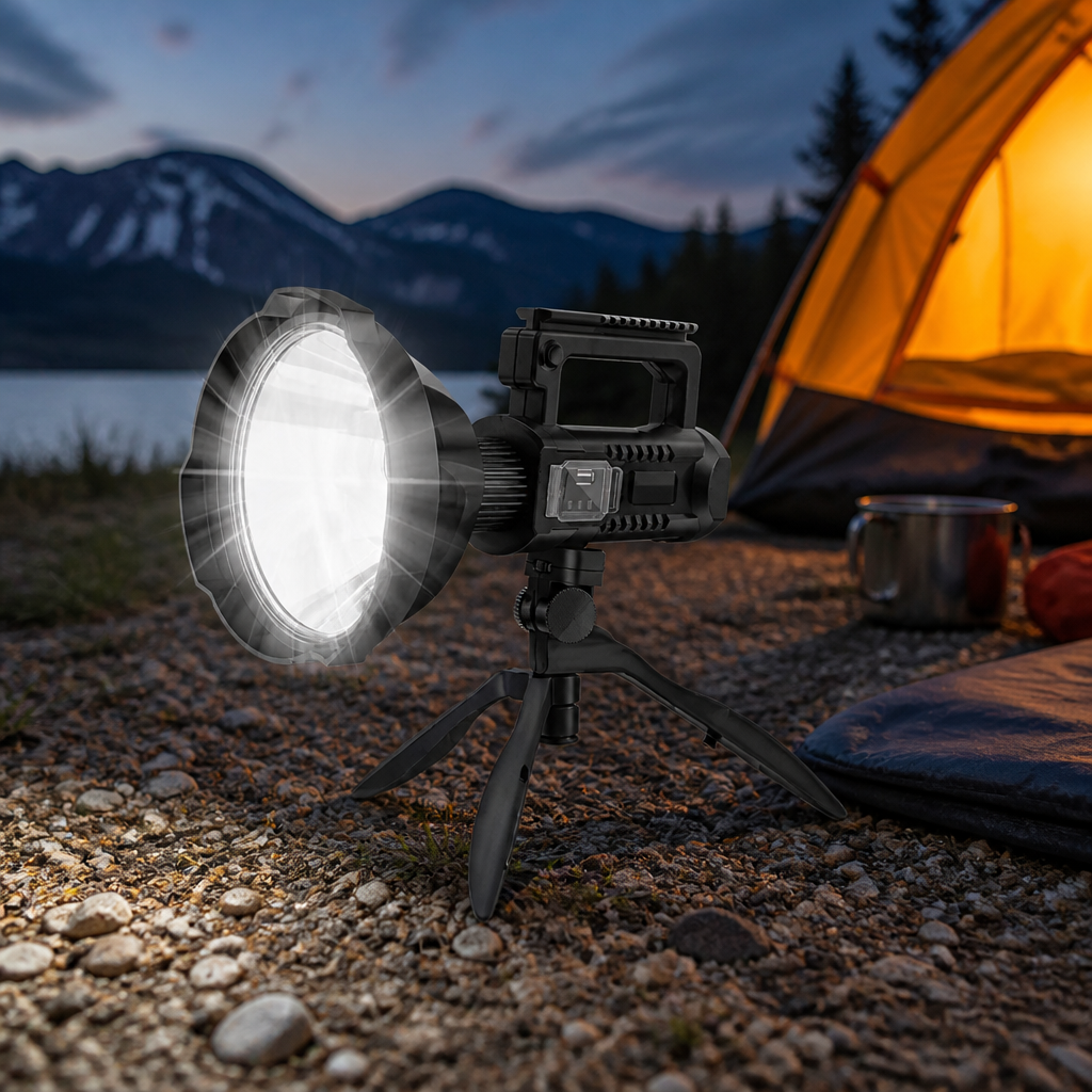 Foco Linterna LED Recargable con Trípode - foto 4