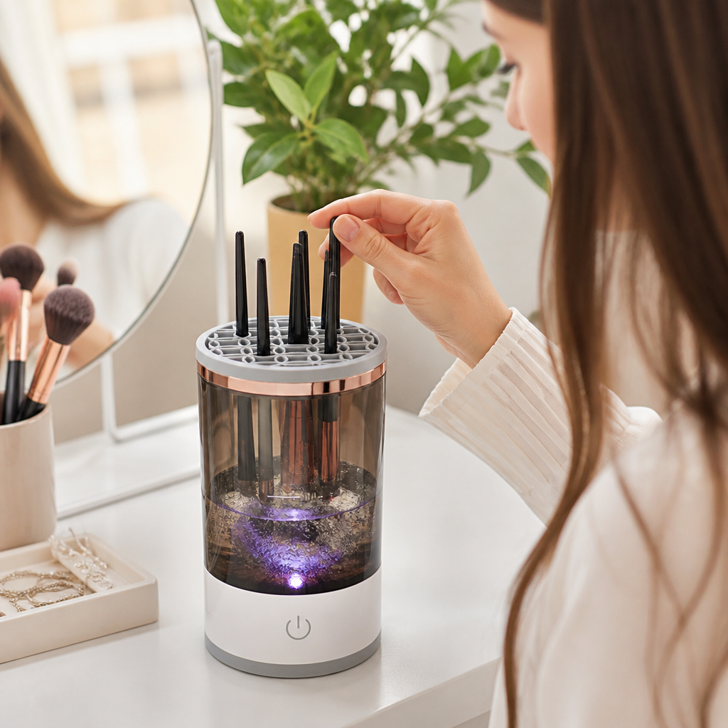 Limpiador Automático de Brochas de Maquillaje - foto 4