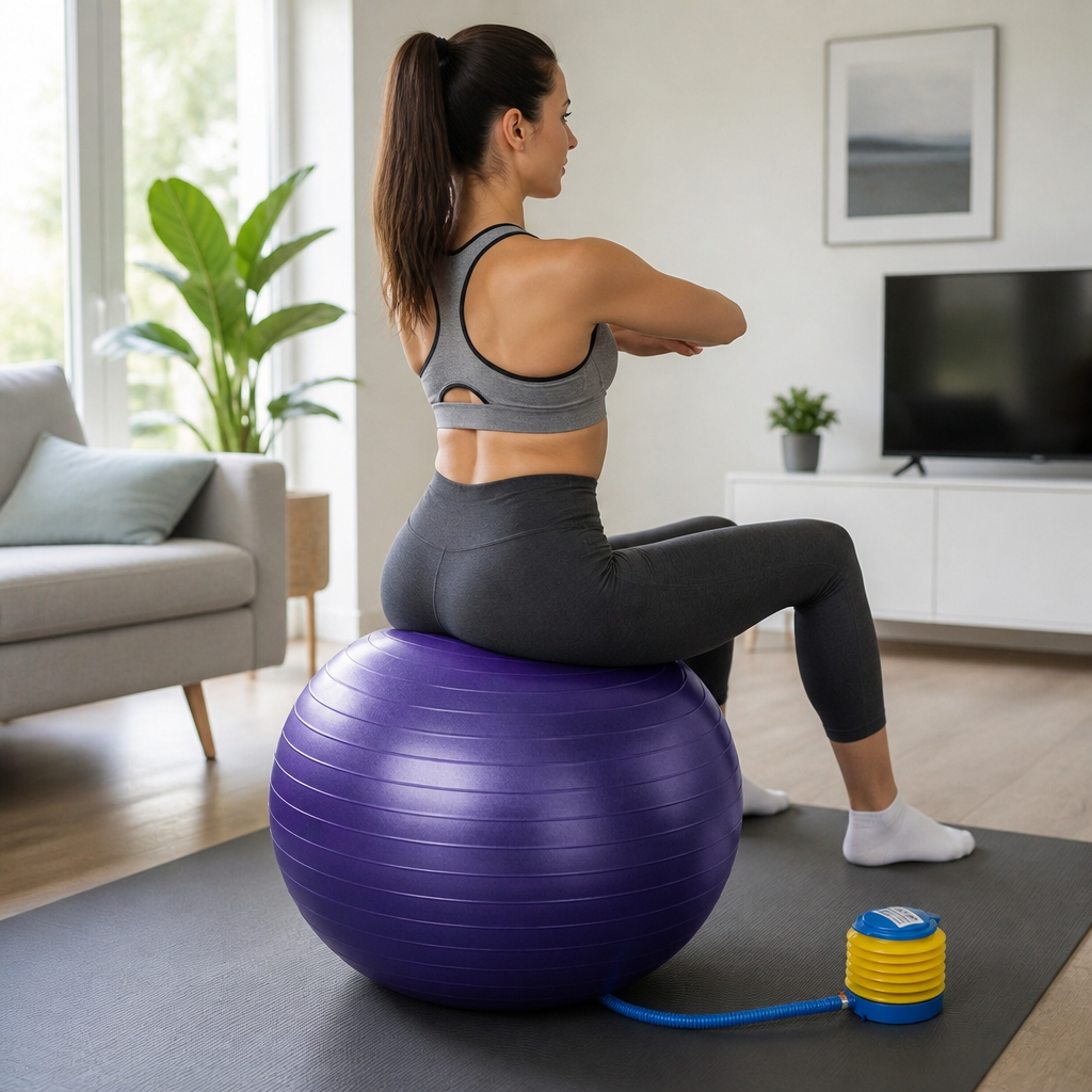 Pelota de Pilates y Yoga 65 cm con Inflador - foto 5