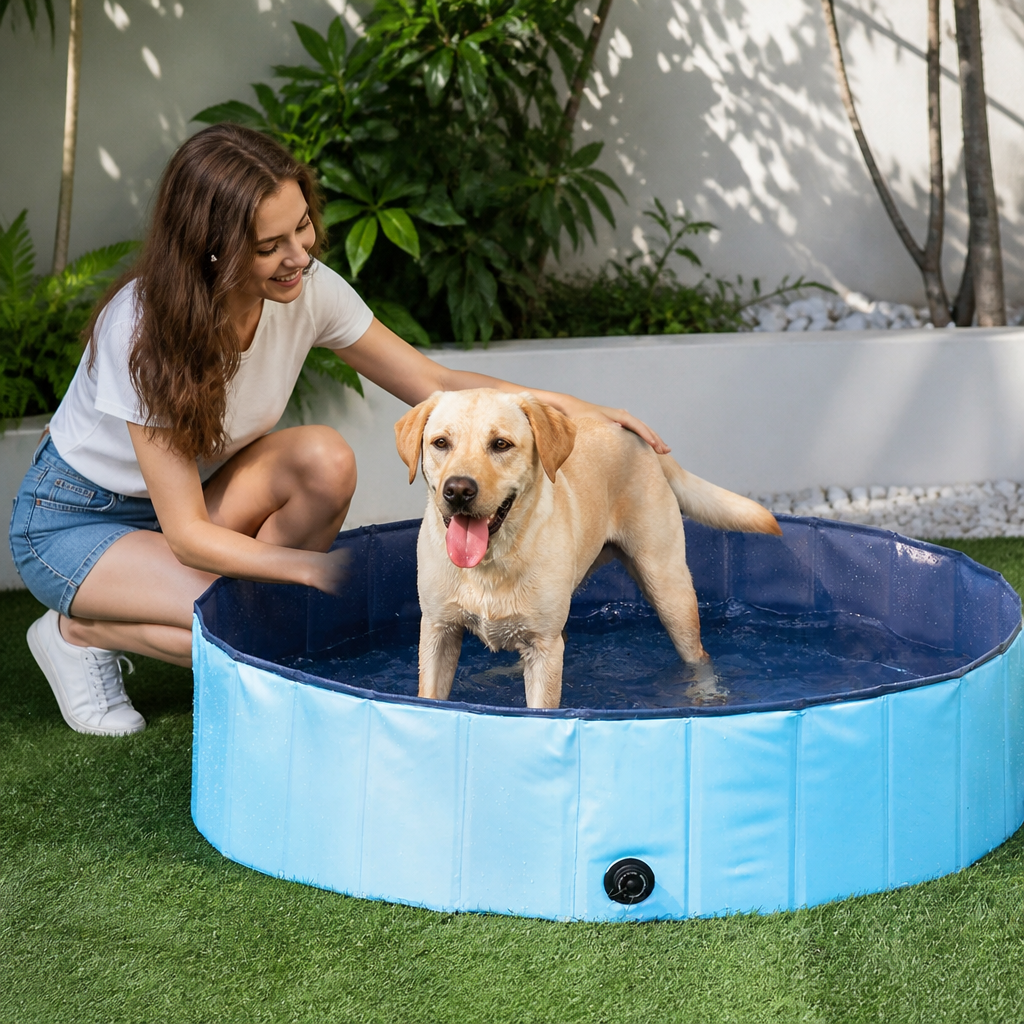 Piscina Plegable para Mascotas y Niños 80x20 cm - foto 5