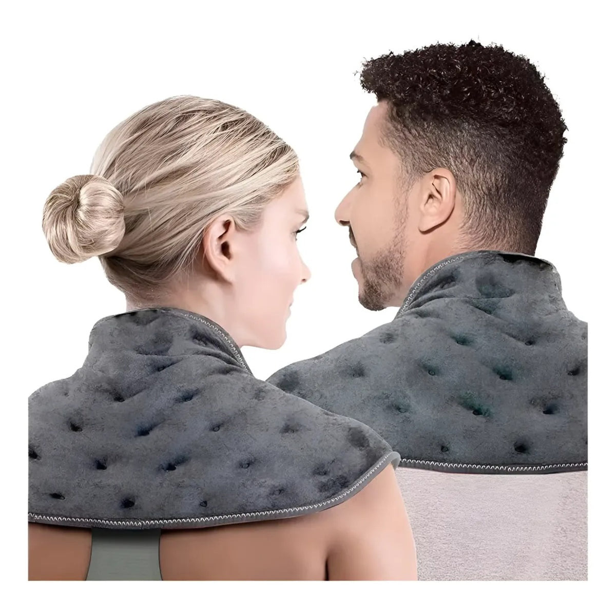 Manta Térmica para Cuello y Hombros - en uso - Iron Oak Chile